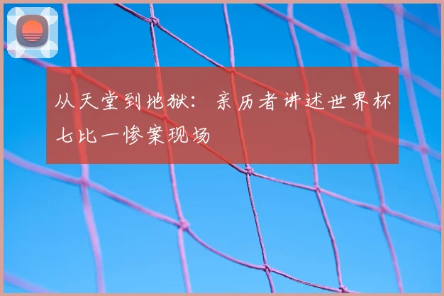从天堂到地狱：亲历者讲述世界杯七比一惨案现场